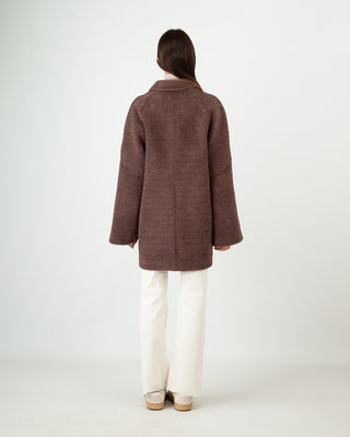 Cappotto Teddy Corto Moro