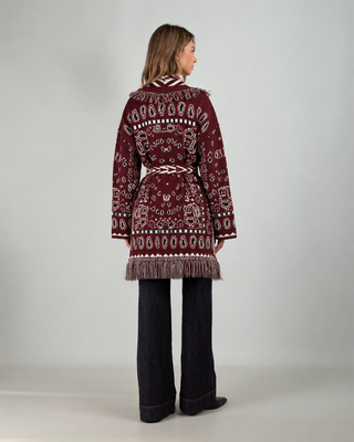 Cardigan Bandana Burgundy