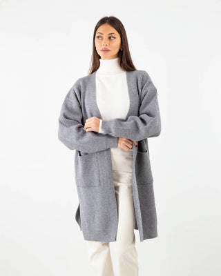 Cardigan Costina Tasche Grigio