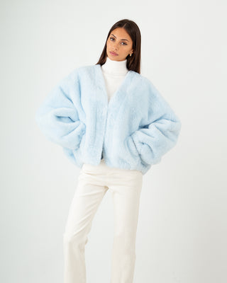 Eco-Fur Over Short Blue