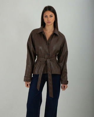 Bomber Ecopelle Brown