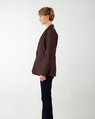 Brown One-breasted Jacket