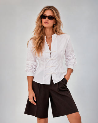 Camicia Napoleonica Bianca