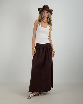 Gonna Popeline Tasche Brown