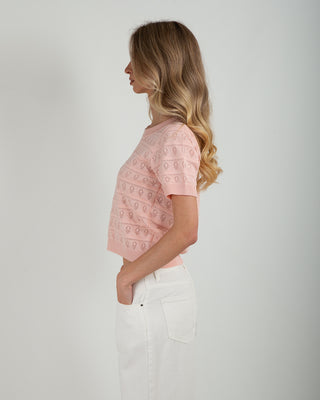 Maglia Crop Traforata Pink