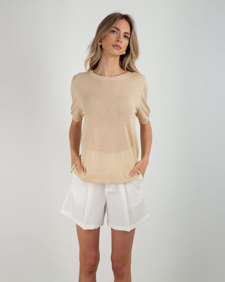 Maglia MM Giro Lurex Beige