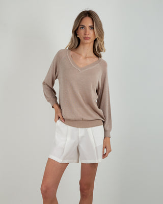 Maglia 3/4 V Lurex Taope