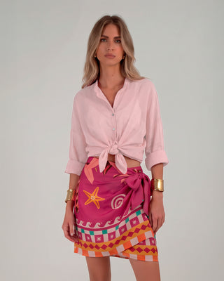Camicia Mussola Rosa