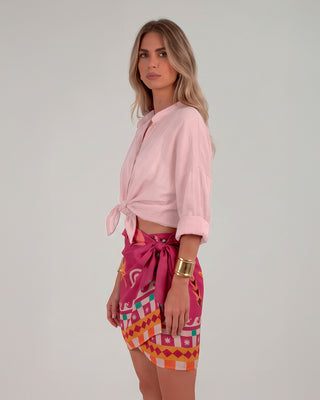 Camicia Mussola Rosa
