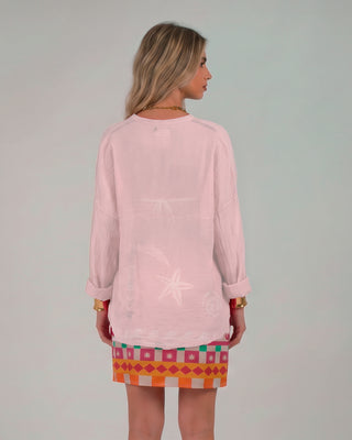 Camicia Mussola Rosa