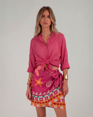 Camicia Mussola Fuxia
