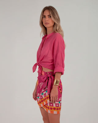 Camicia Mussola Fuxia