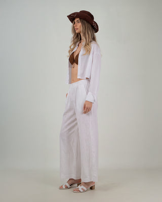 Pantalone Misto Bianco