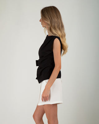 Top Fiocco Nero