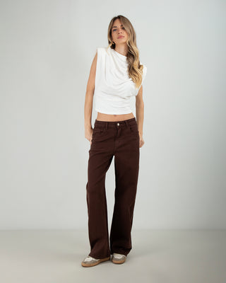 Jeans Baloon Fit Chocolate