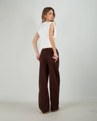 Jeans Baloon Fit Chocolate