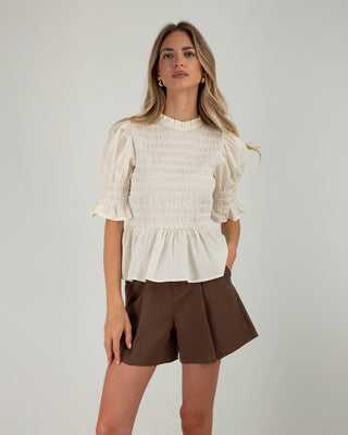 Blusa Arricciata Cream