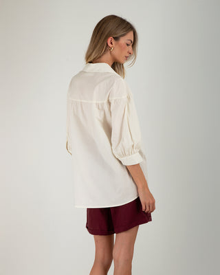 Camicia M. 3/4 Sangallo Cream
