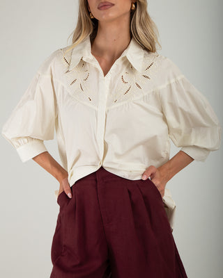 Camicia M. 3/4 Sangallo Cream
