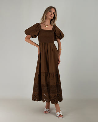 Abito Popeline Sangallo Brown