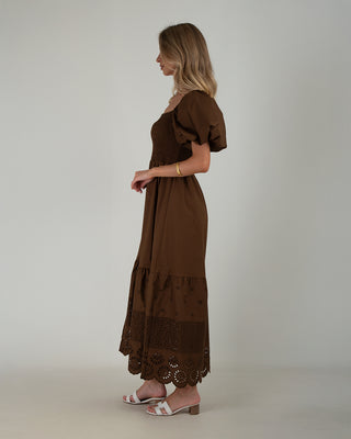 Abito Popeline Sangallo Brown