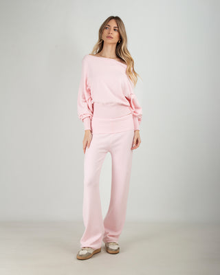 Set Tuta in Maglia Pink