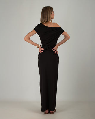 Completo Top & Gonna Lycra Black