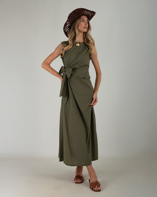 Abito Lungo Fiocco Military