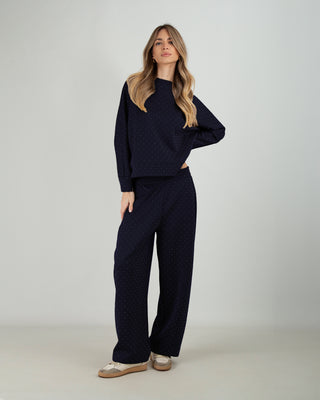 Tuta in Scuba Strass Blu