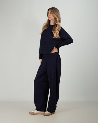Tuta in Scuba Strass Blu