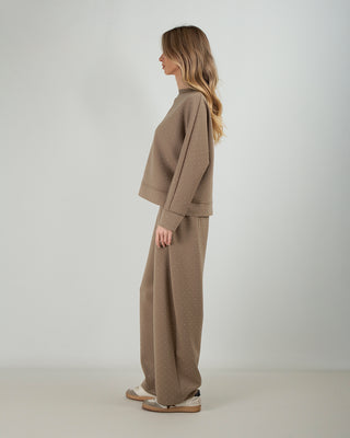 Tuta in Scuba Strass Fango