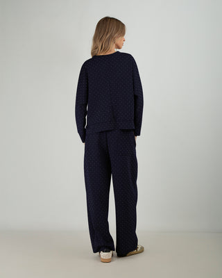 Tuta in Scuba Strass Blu