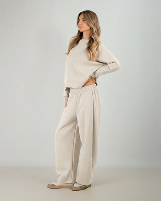 Tuta in Scuba Strass Panna