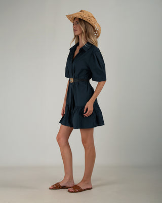 Abito Corto Balza Unita Blu Navy