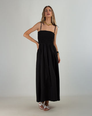 Abito Fascia Popeline Black
