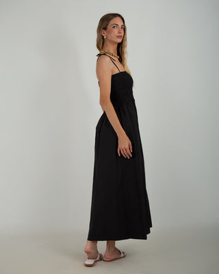 Abito Fascia Popeline Black