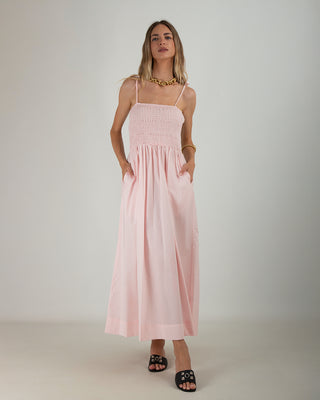 Abito Fascia Popeline Pink
