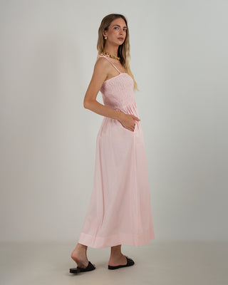 Abito Fascia Popeline Pink