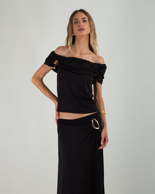 Maglia Scollata Portofino Black