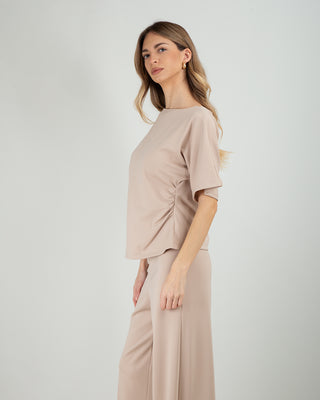 Maglia Arricciata PM Beige