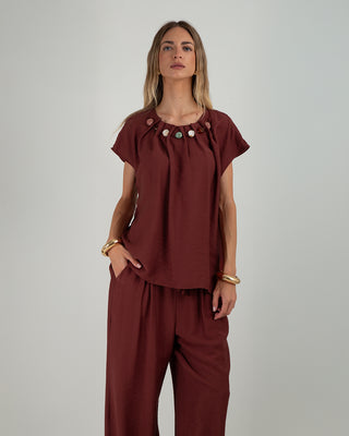 Casacca Pietre Color Wine Red