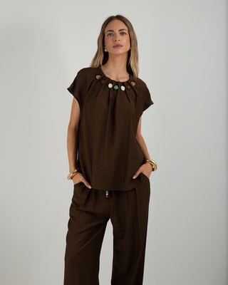 Casacca Pietre Color Coffee