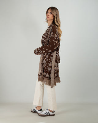 Cardigan Frange Bandana Moro