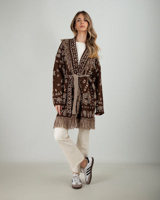 Cardigan Frange Bandana Moro