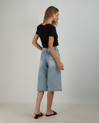 Bermuda Lungo Denim Chiaro
