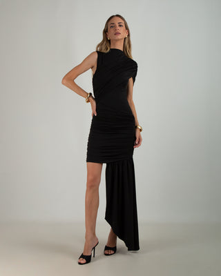 Abito Drappeggiato Black