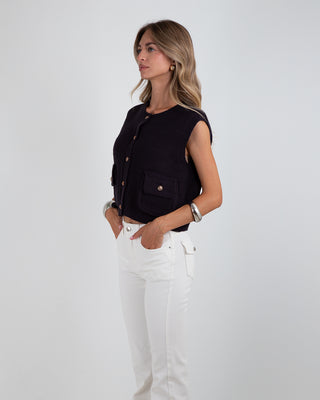 Gilet Bottoni Oro