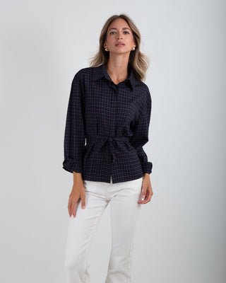 Camicia Laccio Quadri Blue Navy