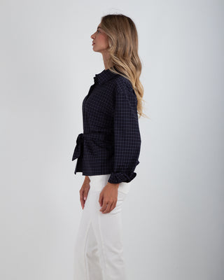 Camicia Laccio Quadri Blue Navy