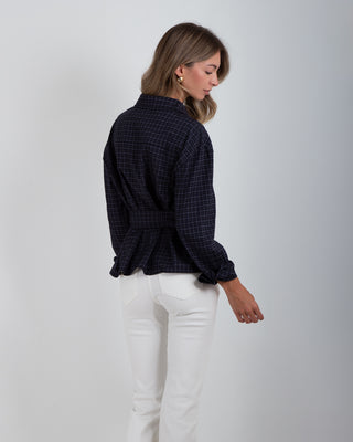 Camicia Laccio Quadri Blue Navy